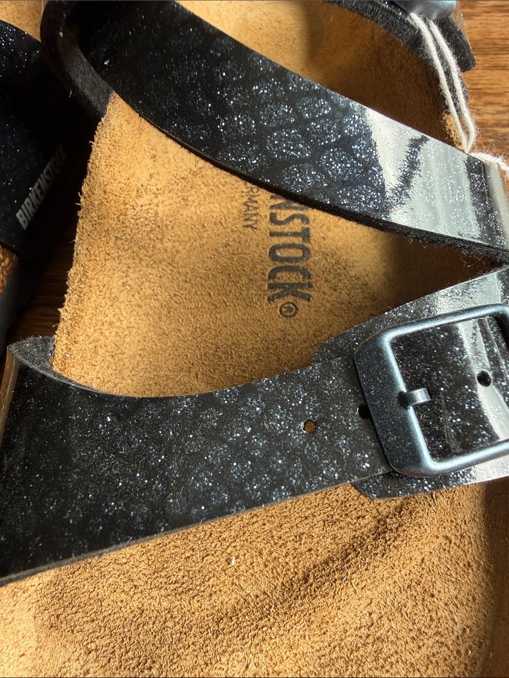 Birkenstock Tan Suede Cork Footbed Insole Close-Up Sz 40 Narrow - Picture 5 of 5